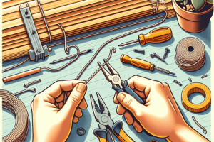 Cómo reparar las cuerdas de las persianas rotas.